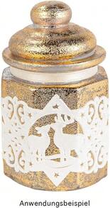 2-Piece Set Octagonal Glass Storage Jars (With Glass Lids), 230 Ml, 8 * 12.6 Cm, Transparent Glass Jars, Suitable For Storing Spices And Sweets As Well As Kitchen Decoration - Clear - View 6