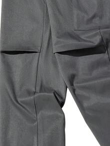 Vancamel Pulse Men's Pants Multi-Pocket Design Drawstring Long Pants Outdoor Casual Versatile Functional Style Cargo Pants - Dark Grey - View 7