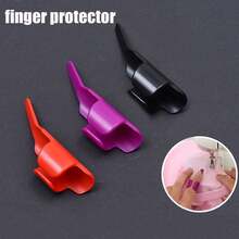 1pc Finger Protector Sleeve, Handmade Sewing Patchwork Auxiliary Tool, Sewing Finger Extension Edge Pressing Protection Finger Sleeve, Random Color - A - View 1