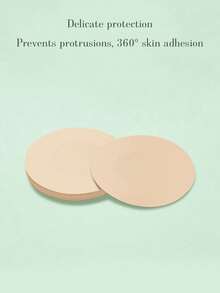 100pcs Unisex Non-Woven Fabric Nipple Covers, Invisible Seamless Comfortable Lightweight Portable, Suitable For Fitness, Running, Sports, Daily Commute And More - A - View 2