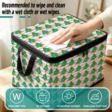 Thickened Storage Bag, Foldable Clothes And Bedding Storage Bag, Dormitory Essential, Suitable For Blankets, Bedding, Wardrobe, Underbed And Dorm Storage, Ideal For Moving, Laundry And Space-Saving Room Organization, Christmas Style Premium Digital Print Pattern - Multi-color - View 8
