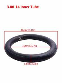 14 Inch 3.00-14 80/100-14 90/100-14 Inner Tube Compatible With, Suitable For 125cc 140cc 150cc 160cc Pit Mud Bicycles - A - View 2