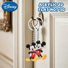 2pcs Disney New Material, Playful Mickey Mouse, Keychain Pendant, Key Ring, Halloween Holiday Gift Decoration Keychain, Car Keychain, Key Chain Backpack Wallet Keychain, Christmas Holiday Party Gift, Cute Keychain, Women's Keychain, Key Chain, Keychain Pendant, Women's Car Accessories, Back To School, Mexico - Multicolor - View 1