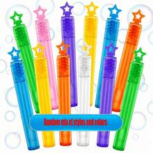 Star-Shaped Bubble Wand Test Tube, Colorful Mixed Five-Pointed Star Bubble Tube, Party Gathering Atmosphere Handheld Play Small Gift - Multicolor - View 10