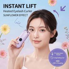 ICEWLESS Smart Temperature Control Heated Eyelash Curler, Long Lasting 3D Natural Curled Eyelashes, USB Rechargeable Eye Makeup Beauty Device - View 1