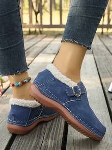 2026 New Women's Ballet Flat Shoes, Spring Square Toe Flat Shoes, Breathable Beach - Blue - View 6