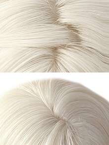alicegarden 28-Inch Long Synthetic Wig Featuring A Natural Wavy Style In A A Stunning Champagne. Designed With Bangs , This False Hairpiece Is Perfect For Ms Daily Party Cosplay Use, Offering A Natural And Natural Durable Wig Gift For Ladies. - Champagne - View 5