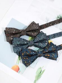 1PC Men's Fashion Exquisite Floral Pattern Bow Tie, Comfortable & Versatile, Suitable For Daily Commute, Party, Matching - Multicolor - View 1