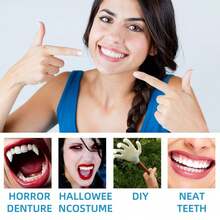Dekorasi Gigi Pesta 100g, Mudah Digunakan, Dekorasi Riasan Film, Modifikasi Cantik, Tidak Lengket, Produk Pengisi Silikon, Dekorasi Gigi Halloween - MultiWarna - View 3