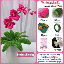 Kit Pembuatan Bunga Phalaenopsis DIY 312 Buah dari Pembersih Pipa, Ramah untuk Pemula, Dilengkapi Kartu Tutorial, Perlengkapan Kerajinan Bunga Buatan Tangan untuk Ulang Tahun Teman, Hari Ibu, Hari Valentine, Pesta, Dekorasi Pernikahan - Phalaenopsis - View 14