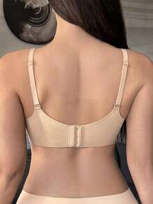 DAZY Wireless Lift And Enhance Bra For Small Bust, Lift And Prevent Sagging, Seamless, No Underwire, Suitable For Flat Chest - Apricot - View 6
