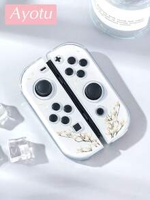 Ayotu Oil Painting White Magnolia & Petal Pattern Protective Case, Compatible With Switch, Suitable For New Switch2(2025)/Switch NS/Switch OLED, Can Be Installed Into Dock Without Removing Protective Case, Universal Game Controller Protective Cover, Switch Game Accessories, Anti-Drop, Anti-Slip, Anti-Scratch, Fashionable And Beautiful, Suitable For Autumn/Christmas/Back To School/Winter/Easter/Birthday Gifts And Other Occasions. - View 16