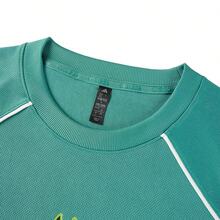 Áo thun thể thao tay ngắn dáng rộng casual đa năng nam Adidas màu xanh lá KG8943 - màu xanh lá - Xem 3