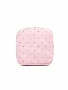 Sanitary Napkin Storage Bag, Polka Dot Print Portable Storage Bag, Sanitary Napkin/Tampon Storage Bag, Multi-Functional Cosmetic Bag, Can Store Sanitary Napkins, Panty Liners, Tampons And More, Travel Essential - Multicolor - View 11