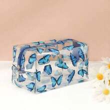 Floral Transparent Waterproof Makeup Bag Women Portable Large Capacity Girl Storage Travel Toiletry Bag - Multicolor - View 7