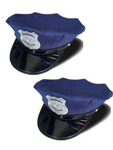 1pc Or 2pcs Unisex Embroidered Captain Hat Police Hat Octagonal Flat Top Hat, Uniform Prop Captain Hat, Suitable For Party Accessories Halloween Essential - A - View 17