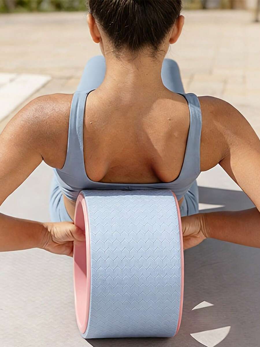 1pc Yoga Wheel Back Roller, Massage Function, Full Body Stretching Tool, Fitness Accessory, Lightweight And Portable, Suitable For Home, Gym And Daily Fitness, Durable, Suitable For All Users Halloween - Multicolor - View 1
