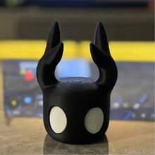 3D Printed Black 3D Decorative Figurine, Headphone Game Controller Stand With Matte Texture Craftsmanship, Minimalist Angular Design With White Circular Decoration, Surface Retains Printed Texture. Suitable For Desktop, Desk, Gaming Station As Decorative Display, Unique Niche Desktop Item, Suitable For Collection And Display, Also As Creative Gift For Like-Minded People, High Recognition Design, Holiday Gift - Multicolor - View 9