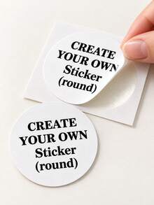 500/1000pcs Custom Your Design Round Stickers, Personalized Circle Labels, Custom Logo & Text Stickers, DIY Packaging Labels, Small Business Stickers, Party Favor & Gift Seals - Multicolor - View 2