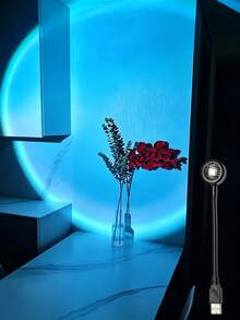 Portable USB Sunset Rainbow Projector Light, RGB Color Changing Atmosphere Lamp, Flexible Gooseneck Night Light, Suitable For Self-Photography, Bedroom, Party, Home Decor, Ideal Gift - Multi-color light - View 4