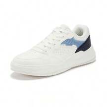 361degree New Men's Lightweight Versatile Retro Comfortable Casual Sneakers - White/Blue - View 2