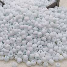 10g/Pack, Approx. 300pcs, 3mm Matte Macaron Series Solid Color Round Glass Seed Beads, Suitable For Clothing Embroidery And Weaving To Make Clothes More Fashionable - 3mm AB Matte Macaron 10 Colors - View 8