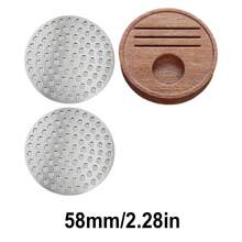 51/53/58mm Espresso Powder Sieve 2pcs, With Wooden Storage Box, Suitable For Portafilter, Stainless Steel Reusable Filter, Prevent Channeling, Espresso Machine Replacement Parts - Multicolor - View 10