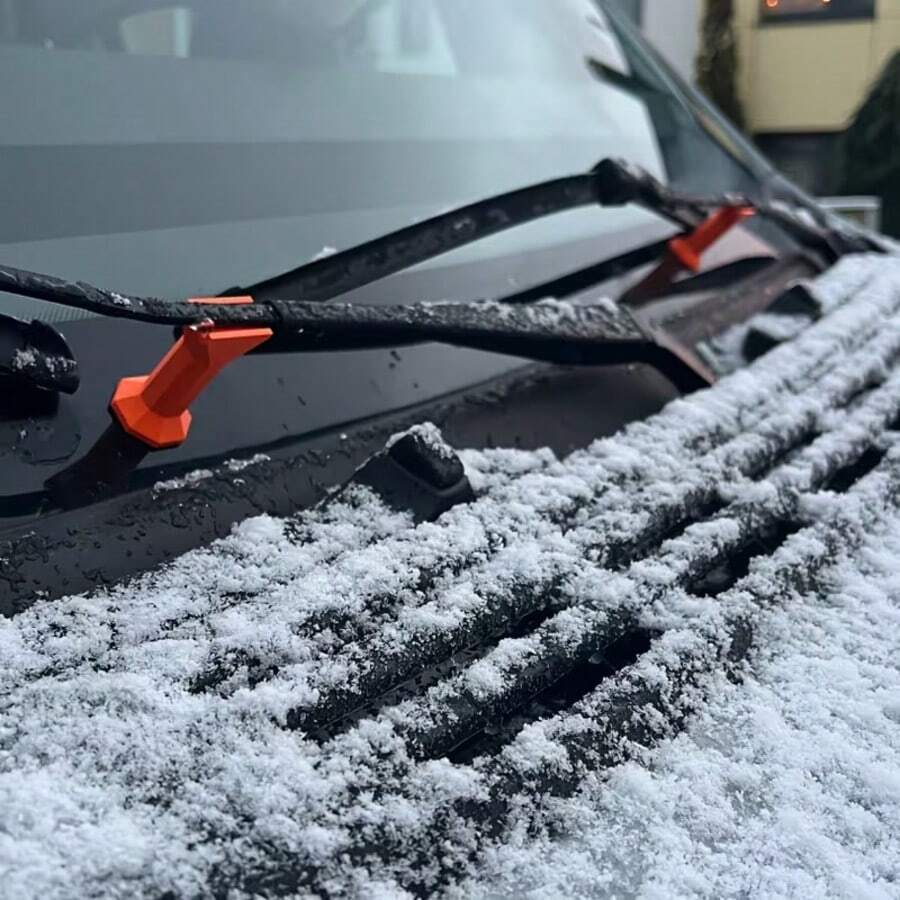 2pcs Windshield Wiper Bracket Set, Winter Car Tool Kit, Prevent Wiper Freezing, Snow And Ice Protection - A - View 1