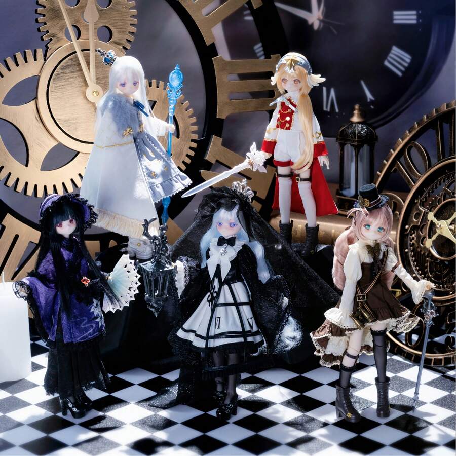 دمية BJD متحركة Time Gap & Music Box، مجسم زينة عشوائي للمكتب، 1 قطعة - متعدد الألوان - مشاهدة 1
