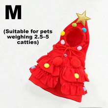 1 buah Kostum Natal Hewan Peliharaan - Jubah Hewan Peliharaan Berbentuk Pohon Natal Merah & Hijau, Jubah Lucu untuk Kucing & Anjing Kecil, Jubah Pakaian Hewan Peliharaan Kreatif, Aksesori Hewan Peliharaan yang Menggemaskan - MultiWarna - View 16
