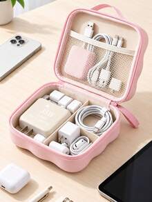Tas Digital Persegi Portabel untuk Kamera CCD, Pengisi Daya, Earbud, Kartu Memori & Kabel. Kantong Perjalanan Ringkas dengan Motif Menarik untuk Melindungi Elektronik Kecil. Sempurna untuk Perjalanan, Liburan, Kantor & Penggunaan di Asrama. Hadiah Luar Biasa untuk Ulang Tahun, Paskah, dan Natal. - MultiWarna - View 2