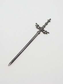 1/3pcs Gothic Style Sword Hair Stick, Viking Wave Rune Sword Hair Stick, Norwegian Style Party Hair Accessory - Multicolor - View 11