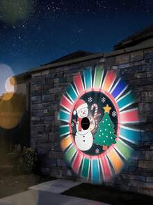 2pcs Christmas Solar Mandala Projection Wall Lights, LED Christmas Wall Lights, Outdoor Projection Lights, Suitable For Garden, Patio, Fence, Home, Party, Porch, Railing, Wall, Stairs, Hallway, Steps And Christmas Decoration - Mandala Wall Sconce - View 16