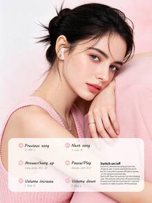 Earbud Nirkabel In-Ear Acer OHR657, Pas Nyaman, Peredam Kebisingan Aktif, Chip Bluetooth 6.0, Panggilan Jernih, Kontrol Sentuh, Kotak Pengisian Daya Portabel, Ramah untuk Perjalanan - View 9