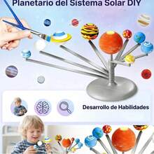Modelo del Solar, pintan Juguete Modelo de Bola astronómica para Juguetes experimentales científicos ensamblados de Bricolaje para niños - Multicolor - Ver 4