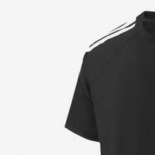Kaos Lengan Pendek Kasual Katun Murni Adidas Musim Panas Terbaru, Atasan Bernapas - Hitam - View 4