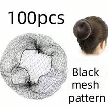 Bộ 100/50/20/5 miếng mũ lưới đội tóc HD giống da, lưới đen, trong suốt tàng hình, thoáng khí, siêu mỏng co giãn, mũ tất cho tóc giả lace front và mũ ngủ - Mũ trùm tóc - Xem 8