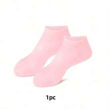 1pc Silicone Foot Care Socks, Anti-Cracking Moisturizing Gel Socks, Dead Skin Removal Protection Silicone Socks, Elastic Foot Skincare Socks - White - View 12