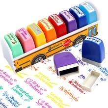 8pcs Spanish Teacher Stamps, Children Incentive Reward Stamps, School Classroom Assignment Grading, Teacher Office Supplies - Spanish Teacher Stamps, Set Of 8 - View 3