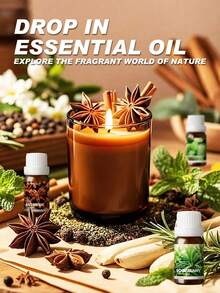 EMBRACEX. Minyak Esensial Mawar 10ml, Aroma Bunga, Alami & Segar, Bebas Alkohol, Diffuser Dalam Ruangan, Wangi Tahan Lama, Aromaterapi Mobil, Hadiah Liburan, Pembuatan Lilin - mawar - View 6