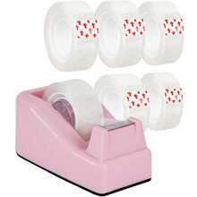 Desktop Tape Dispenser, Weighted Nonskid Base, Includes 6 Rolls Of Tape - Sets - View 7