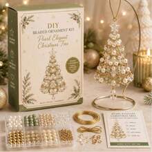 DIY Christmas Tree Beaded Ornament Kit, 3D Crystal Bead Mini Tabletop Xmas Tree Craft Set, Handmade Sparkling Holiday Desk Decoration, 2027 DIY Ornament Kit For Tabletop Christmas Home Decor & Gift - Multicolor - View 3