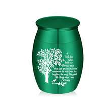 Urns For Human Pet Ashes 1.57 Inches Aluminum Alloy Small Urns For Human Pet Ashes Keepsake, Mini Urn For Human Ashes Memorial Cremation Urns For Human Ashes-Tree Of Life Funeral Keepsake Urn - Multicolor - View 6