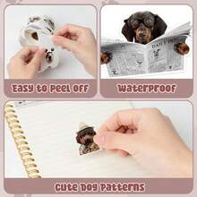 500pcs Asymmetric Dog Shape Graffiti Stickers, 1 Style Optional, 1 Inch, Waterproof Sealing Labels, Suitable For Envelopes, Magazines, Phone Cases, Cups, Computers, Scrapbooks, Party Favors, Gift Wrapping, PVC Stickers School Supplies (Randomly Shipped) - Multicolor - View 3