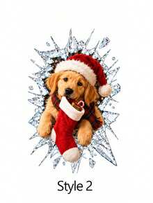 Christmas Window Stickers, Santa Claus/Snowflake/Gingerbread Man/Snowman/Reindeer/Nutcracker Patterns, Reusable, Christmas Decoration Winter Window Decals, Static Adsorption, Suitable For Home Office Glass Doors & Windows Decoration, Wall Stickers, Room Decor, Bedroom Decor, Kitchen Decor, Home Decor, Christmas Essential - Multicolor - View 12