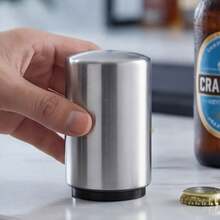 1pc/3pcs/5pcs Stainless Steel Creative Automatic Beer Bottle Opener - Silver - View 5