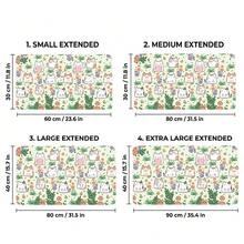 Cartoon Cat And Floral Pattern Gaming Mouse Pad, Non-Slip Rubber Desk Mat, Smooth Sliding Surface, Suitable For Computer Laptop Office Home, Cute Abstract Art Decor, Back To School Supplies - A - View 11