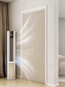 1pc Bohemian Style Foldable Room Divider Curtain, Suitable For Living Room, Non-Woven Fabric With Privacy Shielding, Equipped With Hooks, All-Season Use, Easy Installation, Suitable For Home And Rental Space Partitioning, Includes Matching Hooks And Complete Accessories - 1PC - View 9