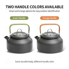 Outdoor Camping Coffee Pot Tea Kettle Hiking Fishing Picnic Cooking Boiling Water Kettle Large Capacity Portable - Multicolor - View 2