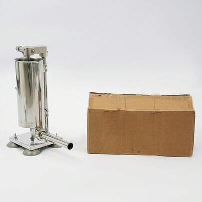 Lsacnxeal Manual Labor-Saving Sausage Stuffer Machine, Stainless Steel Sausage Maker With Nozzles, Meat Filler Tool For Homemade Sausages & BBQ